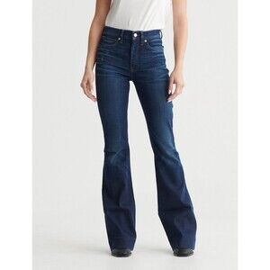 Lucky Brand High Rise Flare Jeans Womens 10 Rhode Blue 2 Way Stretch NEW